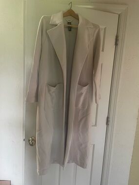 Vuori Coat Cream Sweatshirt Duster Jacket